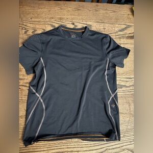 Tommie Copper Black Athletic T-Shirt with Gray Accents